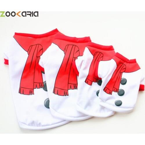 Christmas Dog Clothes Cotton Pet Clothing for Small Medium Dogs Vest Shirt New Year Puppy Dog Costume Chihuahua Pet Vest Shirt