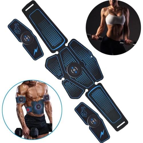 Abdominal Muscle Trainer Electric Press Stimulator Slimming Fitness EMS Exercise Machine Home Gym Fitness Equipment Gym Tools
