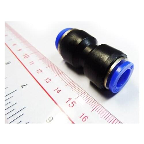 High quality 100pcs PG16-12 Unequal Diameter Air Tube Fitting Straight Union , One Touch Push In Pneumatic Fitting Connectors