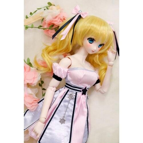 [wamami] Pink Dress Suit Uniform For 1/3 1/4 DD SD AOD BJD Dolls Dollfie Outfits
