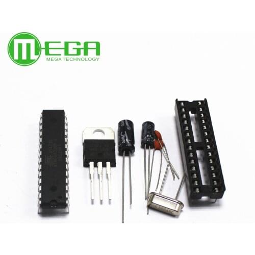 1Set ATMEGA328P-PU without-BOOTLOADER + DIP Socket & 16MHz crystal Kit for Diy