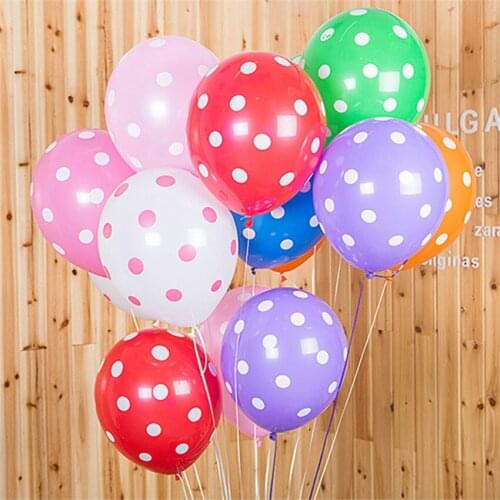 10pcs/lot 12inch Creative Mixed Color Round Point Balloons Childrens Birthday Party Decorations Festival Supplies 5ZSH032-G