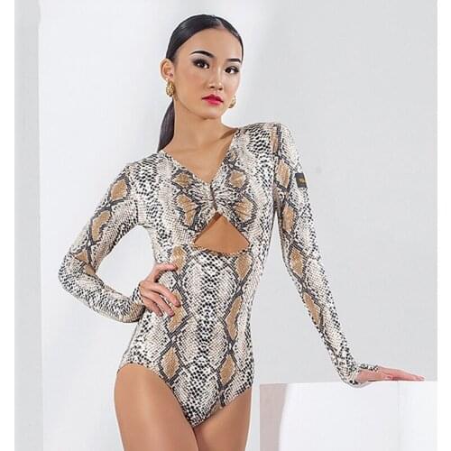 2020 Latin Dance Top Women Sexy Backless Bodysuit Ladies Tango Salsa Cha Cha Rumba Samba Dancing Clothes Practice Wear DNV13535