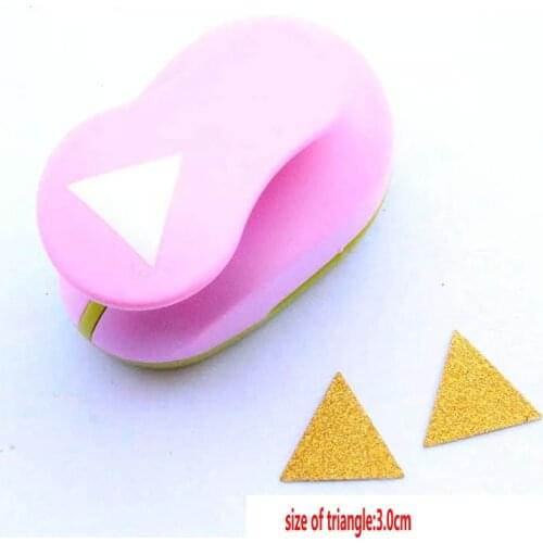 3.0cm triangle punch diy craft hole puncher for scrapbooking punches eva maker Kids scrapbook paper cutter Embossing sharper