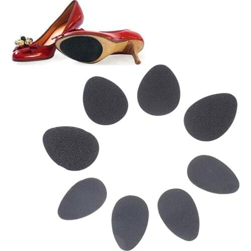 4pcs=2Pairs Black Anti-Slip High Heel Shoes Sole Grip Protector Non-Slip Cushion Pads Gifts
