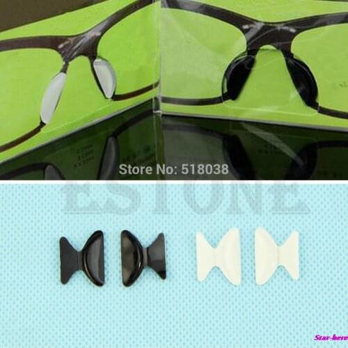 5 Pair Hot Sale Eyeglass Sunglass Glasses Spectacles Anti-Slip Silicone Stick On Nose Pad