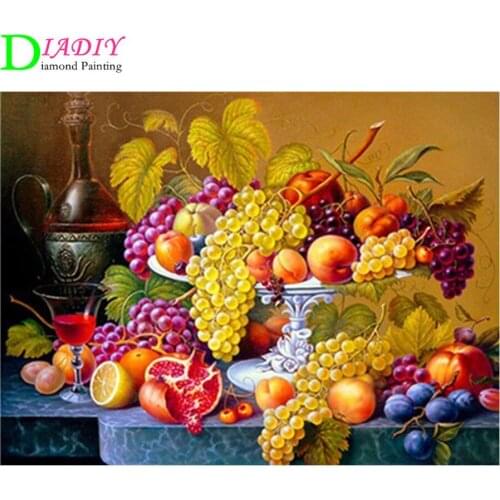 5D Diamond Painting Cross Stitch Fruit Picture With Rhinestones Diamond Mosaic Sale Full Square Drill Diamond Embroidery