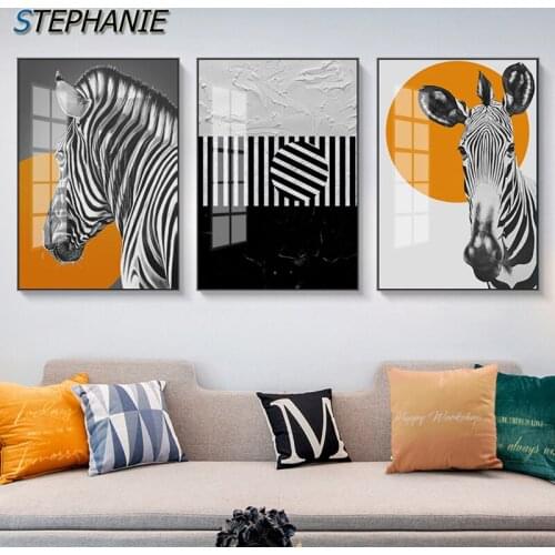 Abstract Zebra Wall Art Canvas Prints Modern Animal Canvas Art Paintings On The Wall Canvas Pictures Posters Wall Decoration
