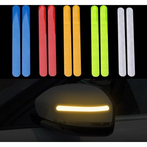 Car Rearview Mirror Reflective Strip sticker for Ford Ranger C-Max S-Max Focus Galaxy Mondeo Transit Tourneo Custom
