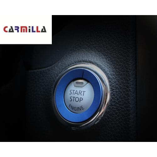 Car Ignition Key Ring Trim Ignition Keyhole Ring Decoration Cover for Infiniti Q50 Q60 Q70 Q70L QX50 QX60 QX70 QX80 Accessories