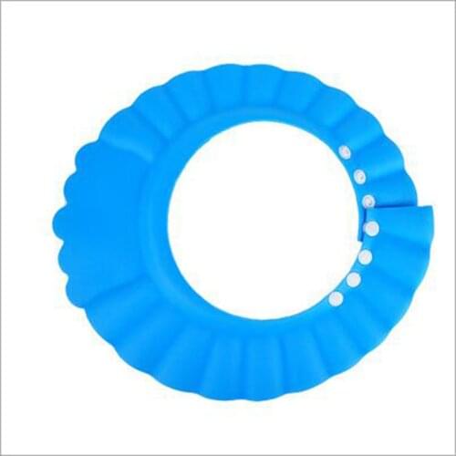 Safe Shampoo Protective Baby Kids Shower Cap Wash Hair Shield Children Bathing Shower Hat Baby Bath Products