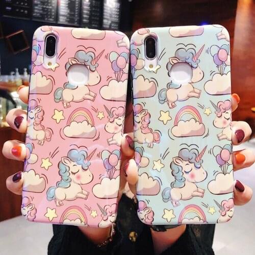 Cases For Xiaomi Mi 10 9 SE A3 Lite Pro CC9 Meitu Mix 3 6X Cartoon Unicorn Soft TPU Silicone Phone Cover