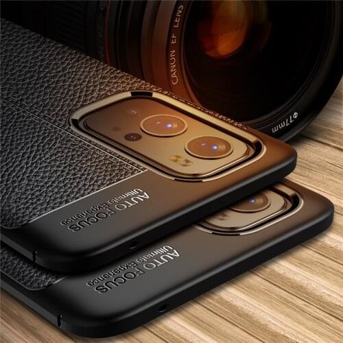 For OnePlus 9 Pro Case Luxury Leather Soft TPU Silicone Shockproof Bumper Back Cover One Plus 9 Pro Phone Case For OnePlus 9 Pro