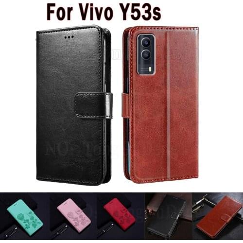 Flip Cover For Vivo Y53s Case Etui Wallet Leather Stand Funda Book On Vivo Y53s NFC Case Magnetic Card Hoesje Capa Bag