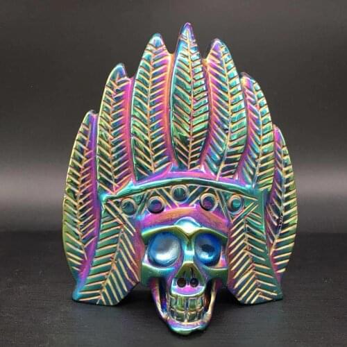 Natural stones and minerals aura quartz crystals hand carved skull spiritual healing decoracion hogar moderno