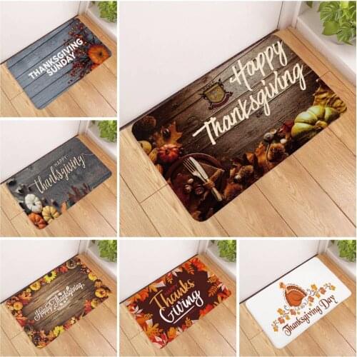 Thanksgiving Wood Grain Floor Mat Carpet Kitchen Mat Dinning Room Doormat Thanksgiving Decorations For Home Home Decor Door Mat