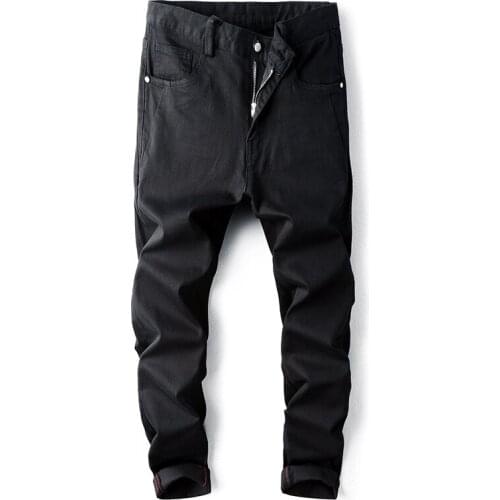 Spring New Fashion Design Ropa Hombre Denim Ripped Skinny Jeans Men Pantalones Classic Black
