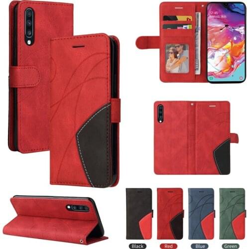 Leather Case For Samsung A6 A7 A8 A9 J4 J6 Plus 2018 J3 J5 A3 A5 2016 2017 A10 A20 S E A40 A50 A70 J7 J5 prime Flip Wallet Case