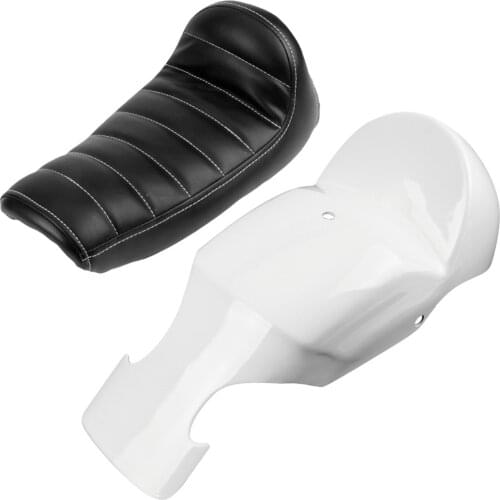 Motorcycle Cafe Racer Cowl Fender Tail Section w/ Seat Custom for Harley Sportster 883 1200 XL 2004-Up