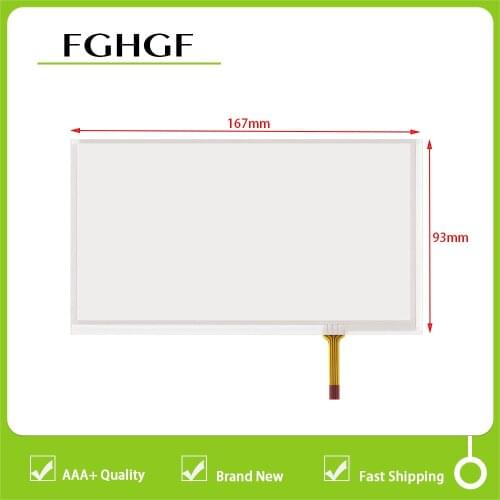New 7 inch 4wire 167X93MM TM070RDH01 / C070VW03 V0 Resistance Touch Screen Panel Digitizer Glass Sensor For Car GPS Navigation
