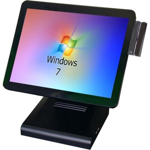 PC Computer cash register capacitive touch screen pos all in one with card reader for retail supermarket pos terminal hardware