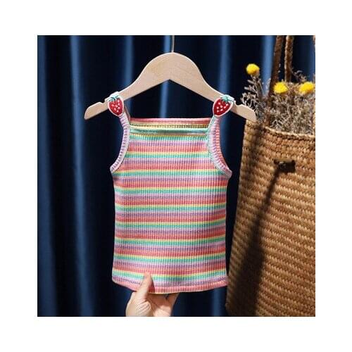 Girls Dress 2021 New Summer Dress Toddler Kids Baby Girls Lovely Birthday Clothes Blue Striped Tee