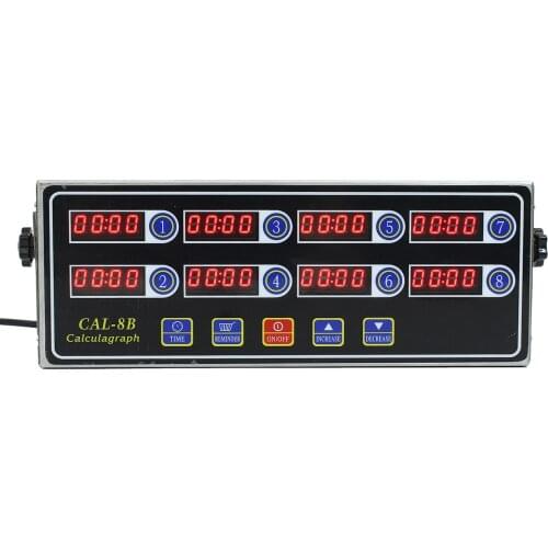 Jiguoor CAL-8B Basket Shaking Timing Timer Portable Smart Power Socket 8 Channel Digital Timer 3 Stage Reminder Timer Switch