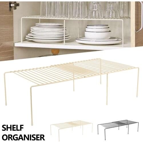 Adjustable Kitchen Storage Rack Cupboard Storage Shelf Home Closet Organizer Storage Shelf Wardrobe Shoe Organizers Saving Space