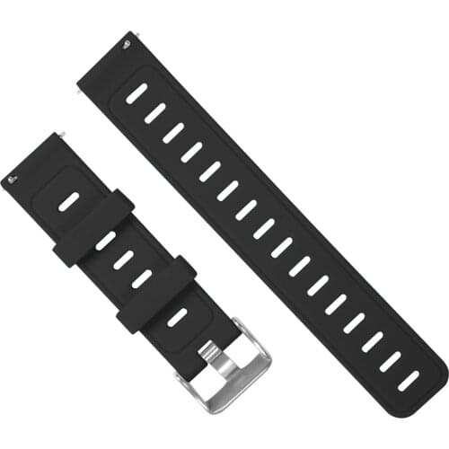 20mm Soft Silicone Wrist Strap Watchband for Huami Amazfit Youth Smart Watch Replacement Band Adjustable Buckle
