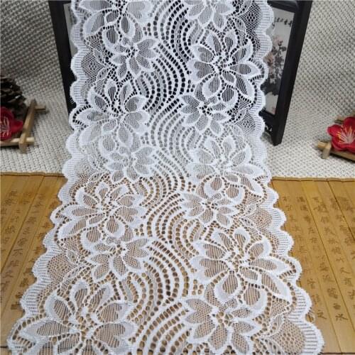 RR3014 Latest design 18cm stretch wide lace for women underwear