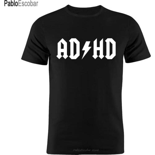 Shubuzhi Cotton Unisex T Shirt ADHD Funny Silhouette Artwork Gift Tee