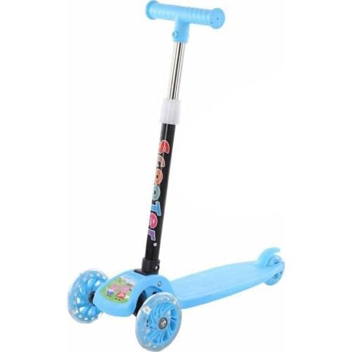 Childrens Scooters Luminous Wheel Two Modes Outdoors Scooter For Kids Long Folded Four Rounds