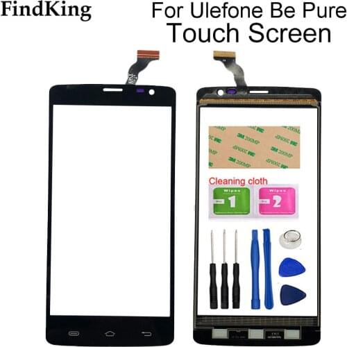 5.0'' Mobile TouchScreen Touch Screen Glass For Ulefone Be Pure Front Glass Digitizer Panel Lens Sensor Tools Adhesive