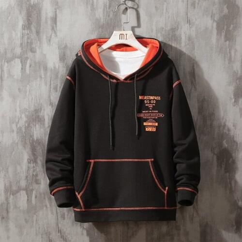 Style Autumn Spring 2020 Hoodie Sweatshirt Mens Hip Hop Punk Pullover Streetwear Casual Fashion Clothes Plus Asian Size M-5XL