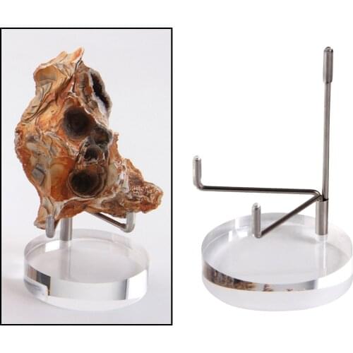 Pack of 1 Acrylic Display Stand Shelf for Minerals Gemstones Rocks Coral Pieces Collectibles Home Office Decor