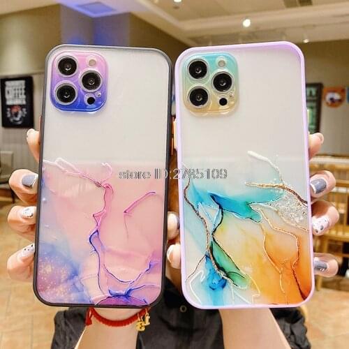 Colorful Phone Case For Iphone 11 12 Pro Max 12 Mini XR XS Max X 7 8 Plus SE 2020 Funda Iphone11 Shell Shockproof Clear Cover