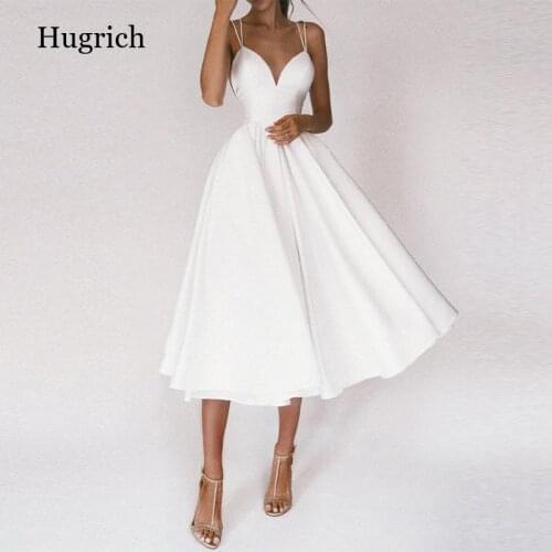 New Solid Deep V Spaghetti Strap Womens Dress Sexy Sleeveless Backless Female Dresses 2021 Summer Pure Elegant Party Vestidos