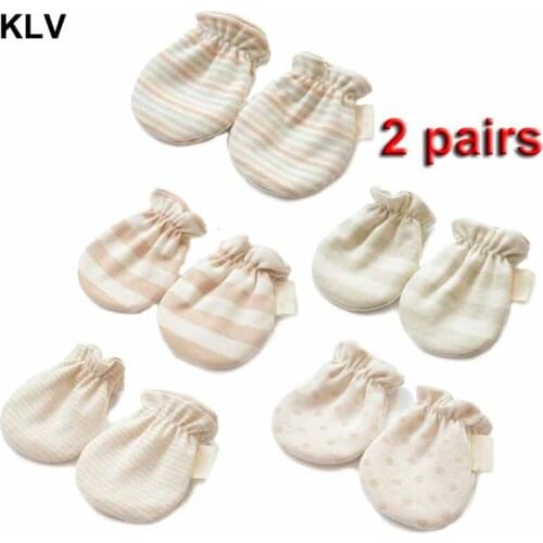 2Pairs Winter Gloves Anti-grab Mittens Thicken Warm Glove Cute Boys Girls Hand Warmer For Newborn Baby Gift