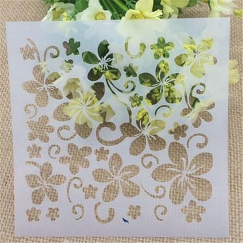 1 Sheet flower Layering Stencils for DIY Scrapbooking/photo album Decorative Embossing DIY Paper Cards Crafts