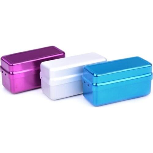 1Pc High Quality 72 Hole Aluminium Autoclave Sterilizer Case Burs Dental Disinfection Endo Files Holder Box For Oral Care 4.6