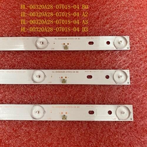 3pcs LED Backlight Strip for JVC 32LEM-1009/T 32LEM-1007/T2C 180.DT0-32D900-0H 321800-2H LE-32D7 HL-00320A28-0701S-04 B0 A2 A3
