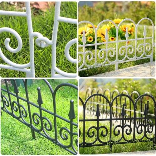 5PCS Garden Border Decorative Garden Fence Edging Outdoor Plant Bordering Lawn Edging Fence For Yard Garden Decoration