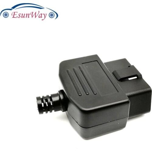 50pcs/lot OBD2 16Pin Connector OBD Male Plug 180 Degrees Transfer OBD2 Adaptor Car Accessories Tool