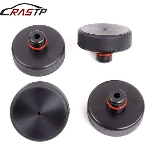 RASTP-4Pcs Car Rubber Lifting Jack Pad Adapter Tool Chassis Fit For Tesla Model 3 Model S Model X Car Accessories RS-EG004