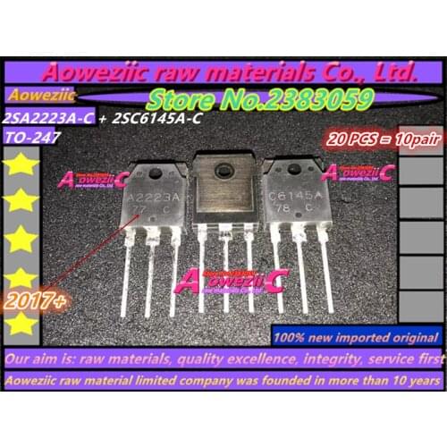 Aoweziic 100% new imported original 2SA2223A-C 2SC6145A-C 2SA2223A 2SC6145A A2223A C6145A TO-247 Power Amplifier Transistor