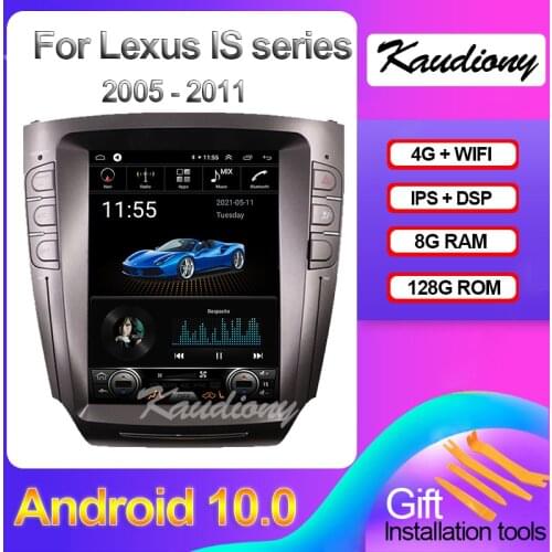 Kaudiony Android 10.0 For Lexus IS IS250 IS300 IS350 Car Radio Automotivo Multimedia Player Auto GPS Navigation 4G BT 2005-2011