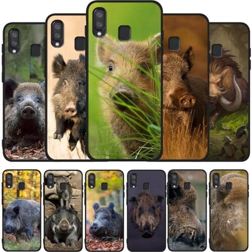Wild boar phone Case For Samsung A10 A20E A30 A40 A50 A60 A70 M10 M20 M30S M40 A01 A21 A31 A51 A71 4G Cover