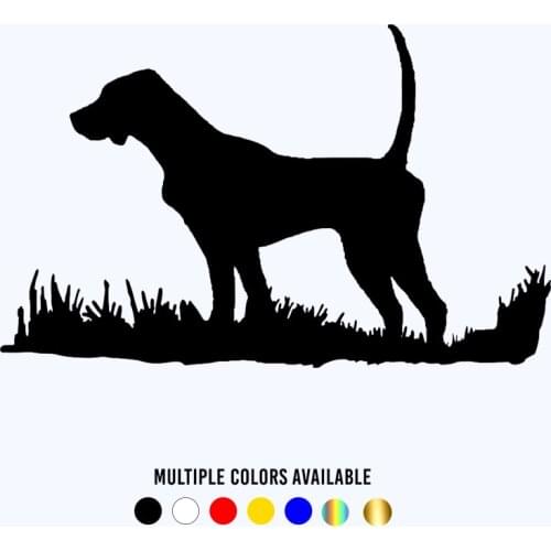 CK3150#22.5*14cm German shorthaired reflective funny car sticker vinyl decal silver/black car auto stickers for bumper