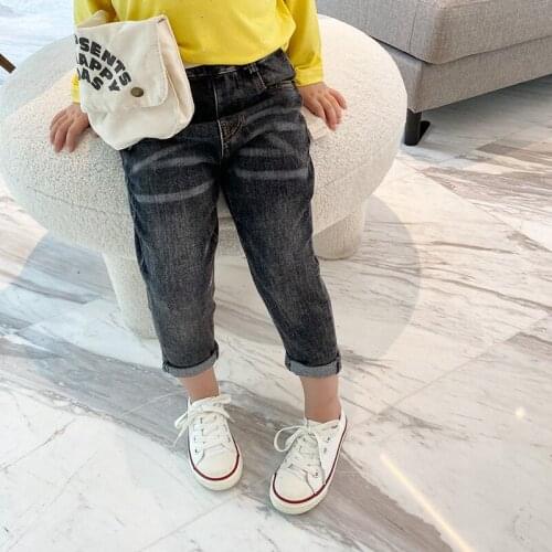 2 3 4 5 6 Years Toddler Girl Jeans Casual Korean High Quality Jeans for Girl Children Denim Pants 2020 Autumn Girls Trousers