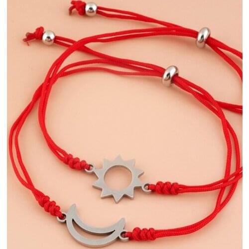 E56A Red String of Fate Couples Bracelets for Boyfriend and Girlfriend Him and Her Long Distance Relationships Gifts